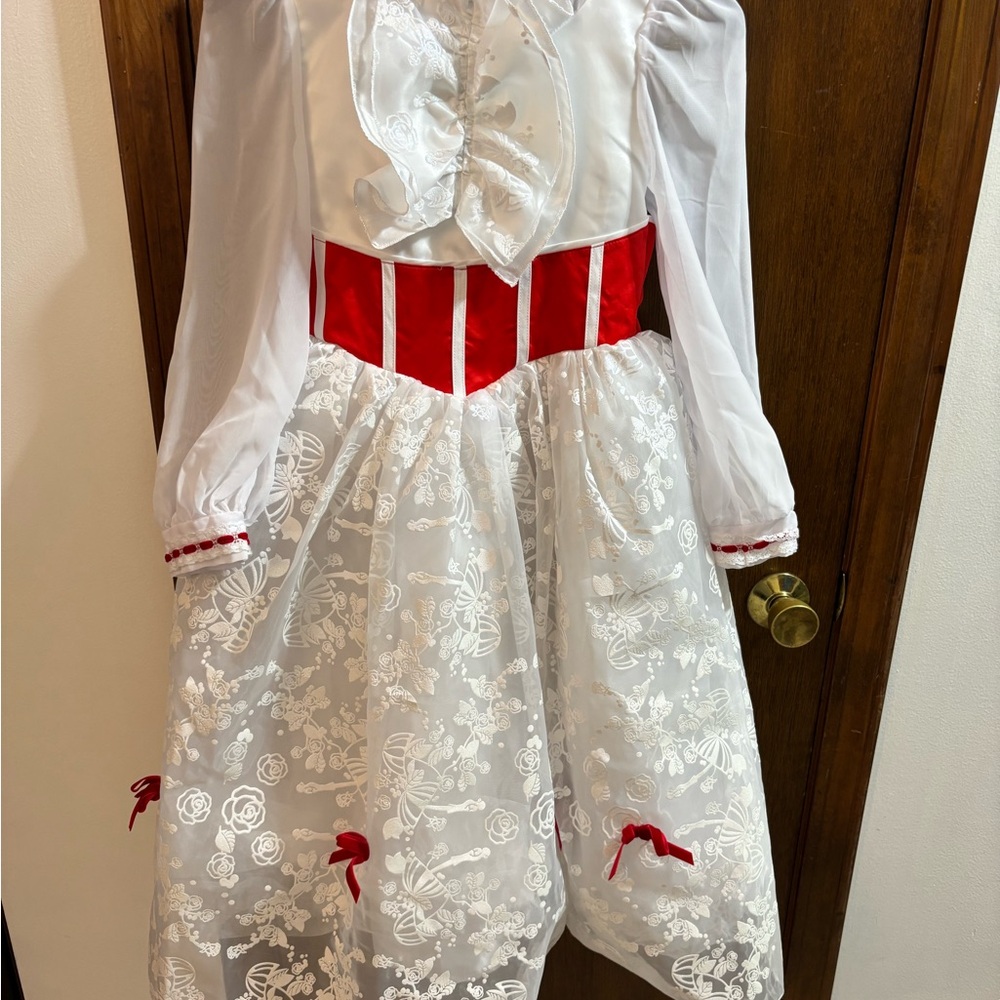 Disney Mary Poppins Girls 9/10 Halloween Costume with Hat